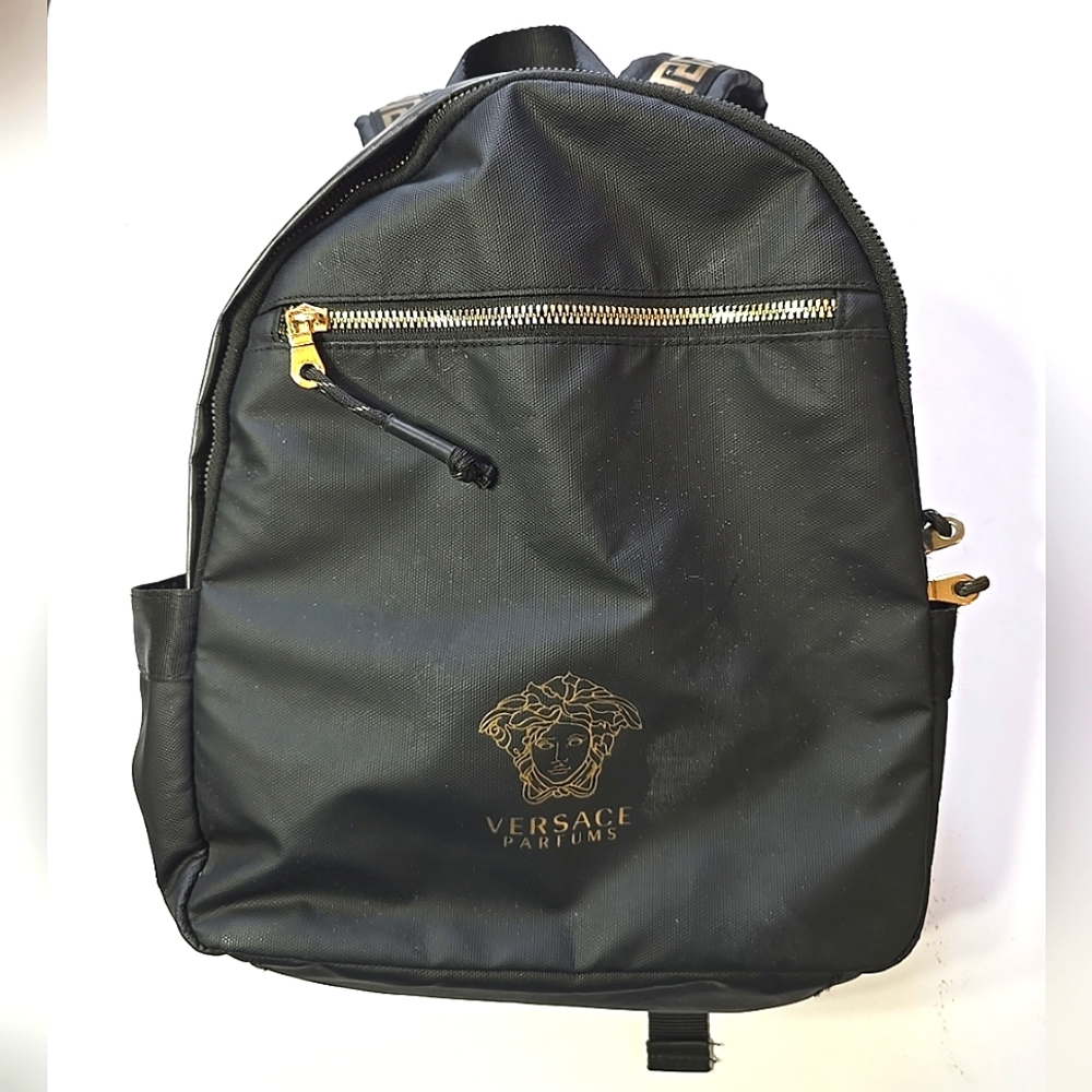 Versace Parfum Ladies Black Backpack